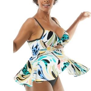 BOGO Coco Reef Women’s  Twist Padded Underwire Tankini Top